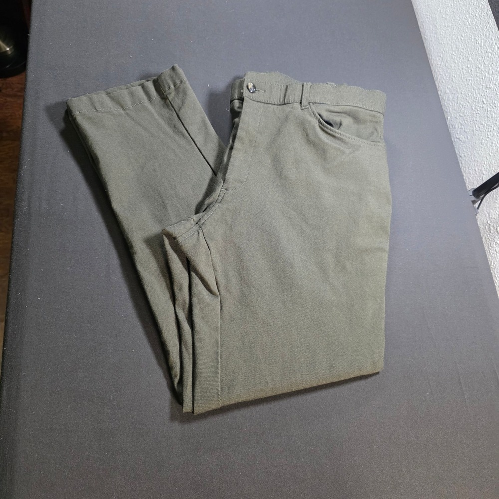 Tommy Hilfiger‎ Mens Olive Green Straight Leg Chino Pants 34W x 30L
